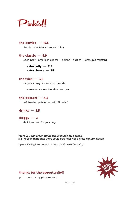 Menu_Pink's!!_Rozas de Puerto Real_image_1