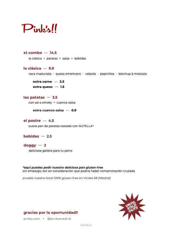 Menu_Pink's!!_Rozas de Puerto Real_image_2