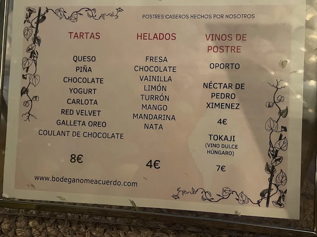 Menu_Bodega No me Acuerdo_Rozas de Puerto Real_image_1