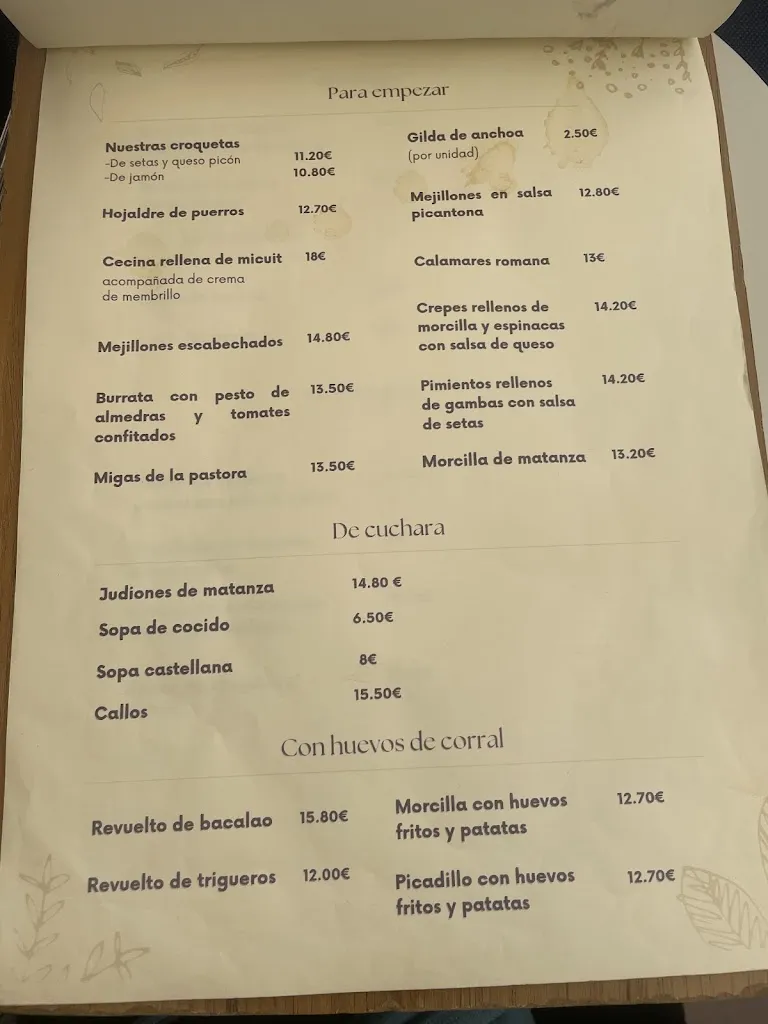 Menu_Restaurante Conchi RASCAFRIA_Rascafría_image_2