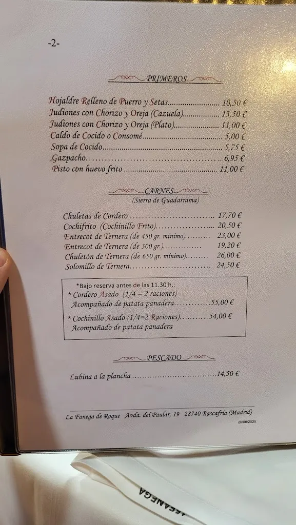 Menu_Restaurante la Fanega de Roque_Rascafría_image_1