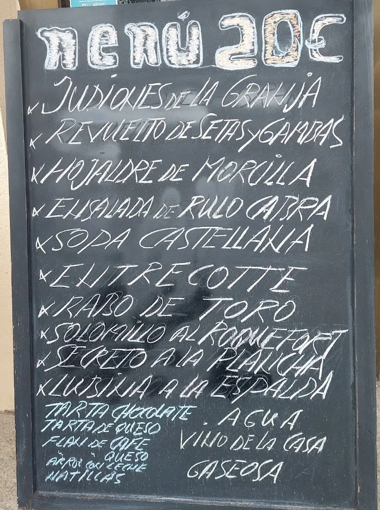 Menu_Restaurante Hotel Rural Marcos_Rascafría_immagine_1