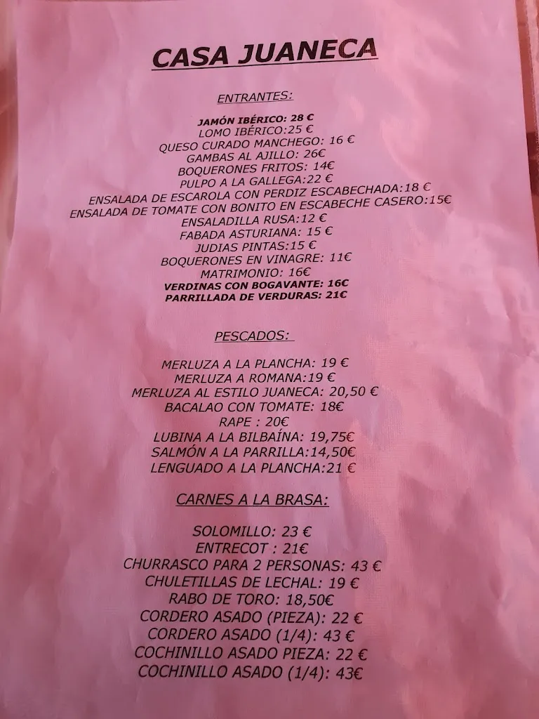 Menu_Casa José Díaz_San Agustín del Guadalix_image_1