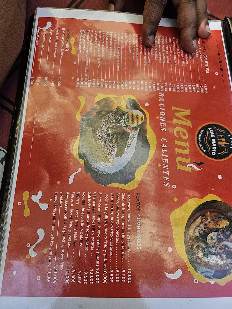 Menu_Bar restaurante Luis mario_San Agustín del Guadalix_image_1