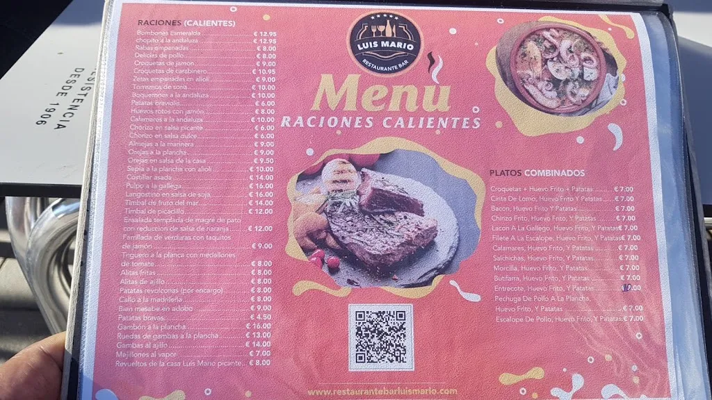 Menu_Bar restaurante Luis mario_San Agustín del Guadalix_image_2