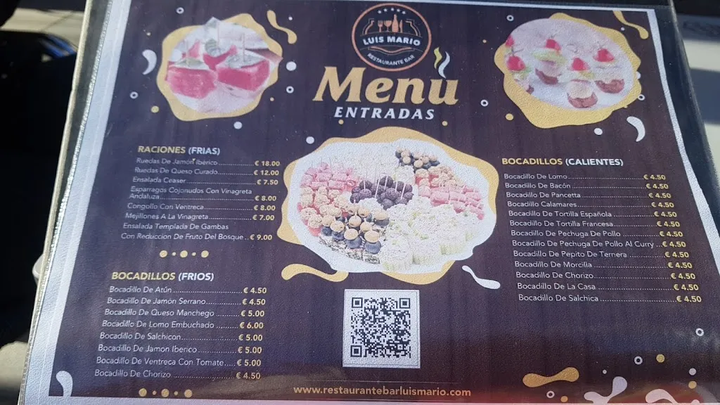 Menu_Bar restaurante Luis mario_San Agustín del Guadalix_image_3