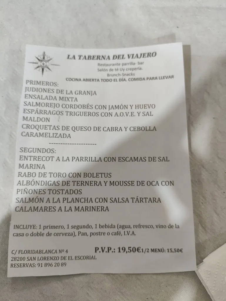 Menu_La Taberna del Viajero_San Lorenzo de El Escorial_image_3