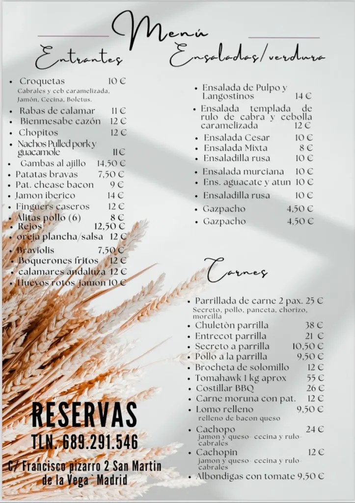 Menu_Cocina de la vega_San Martín de la Vega_image_1
