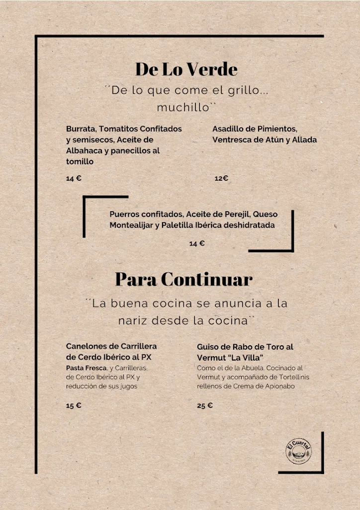 Menu_El Cuartel de Santa María_Santa María de la Alameda_image_1