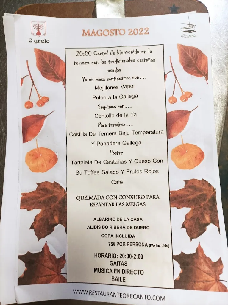 Menu_Restaurante Gallego Orecanto_San Sebastián de los Reyes_immagine_4