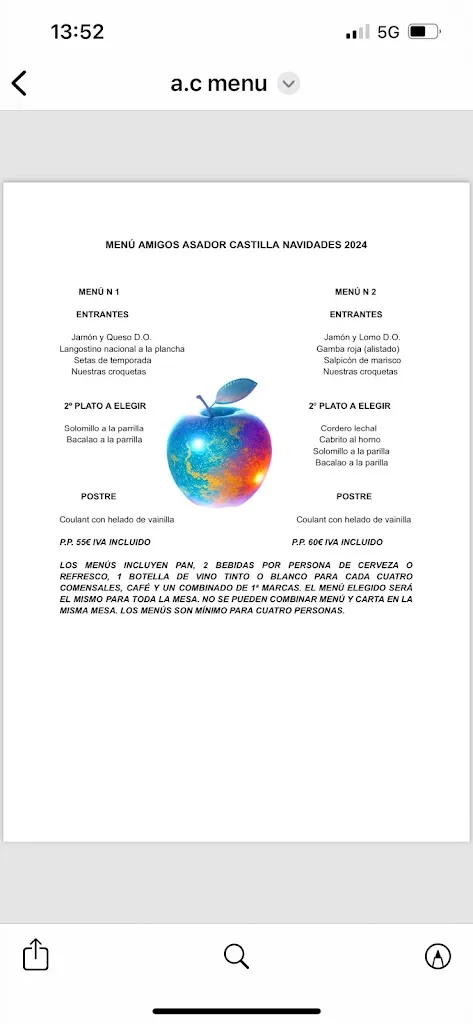 Menu_Restaurante Asador Castilla_San Sebastián de los Reyes_immagine_2