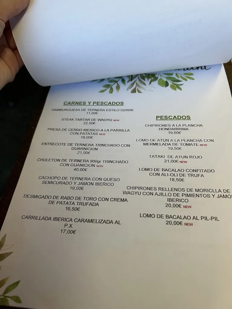 Menu_Restaurante Ozark_San Sebastián de los Reyes_image_2