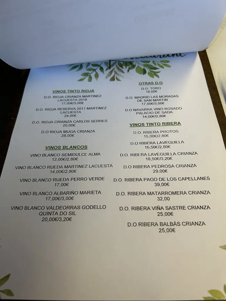 Menu_Restaurante Ozark_San Sebastián de los Reyes_image_3