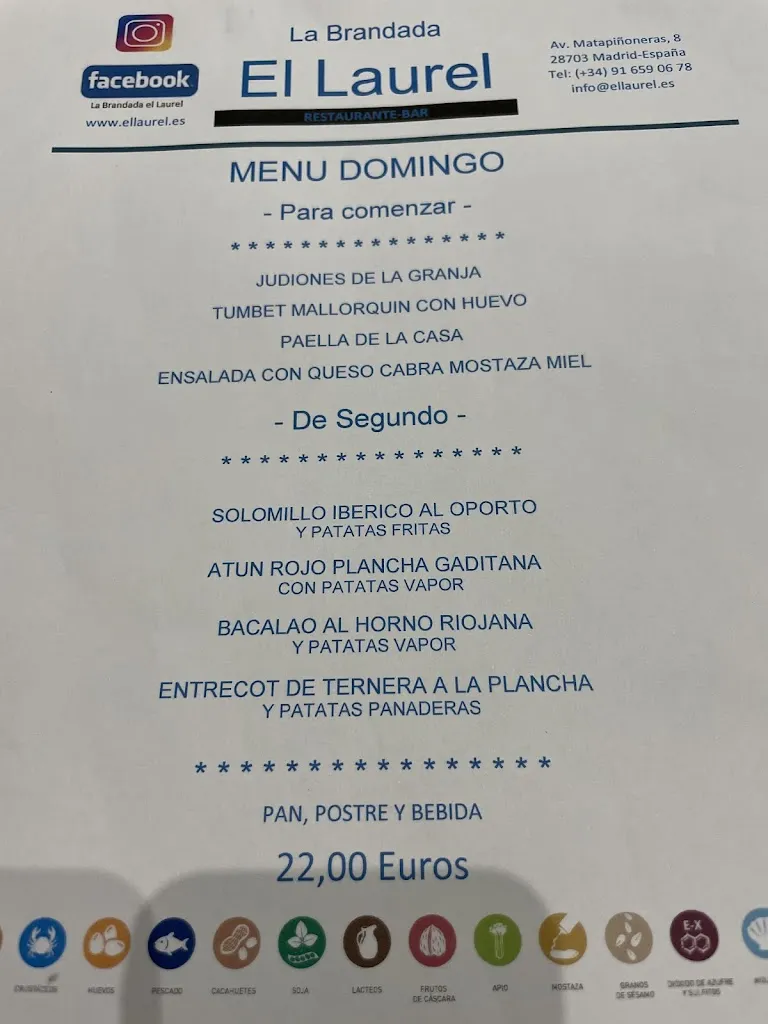 Menu_Restaurante La Brandada El Laurel_San Sebastián de los Reyes_image_3