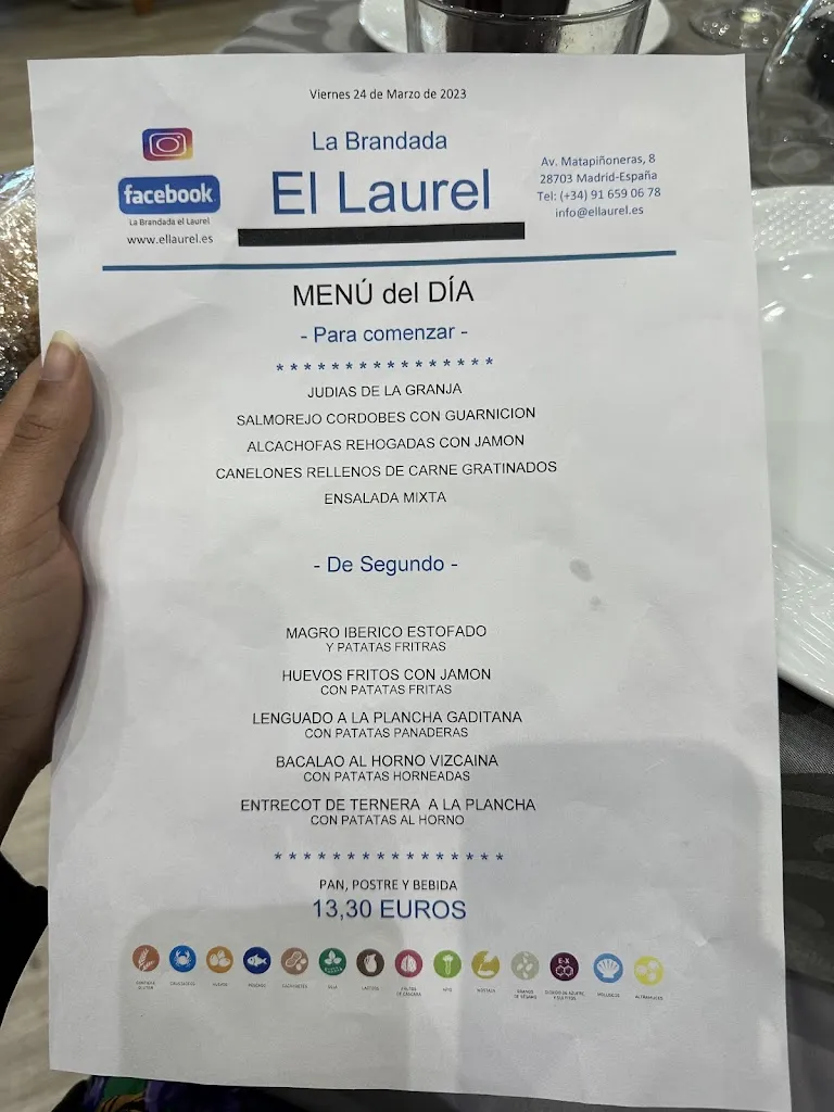 Menu_Restaurante La Brandada El Laurel_San Sebastián de los Reyes_image_4