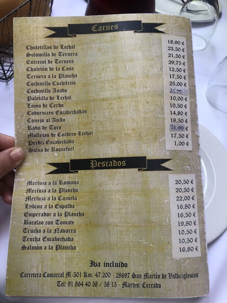 Menu_Mesón Del Puerto_San Martín de Valdeiglesias_image_1