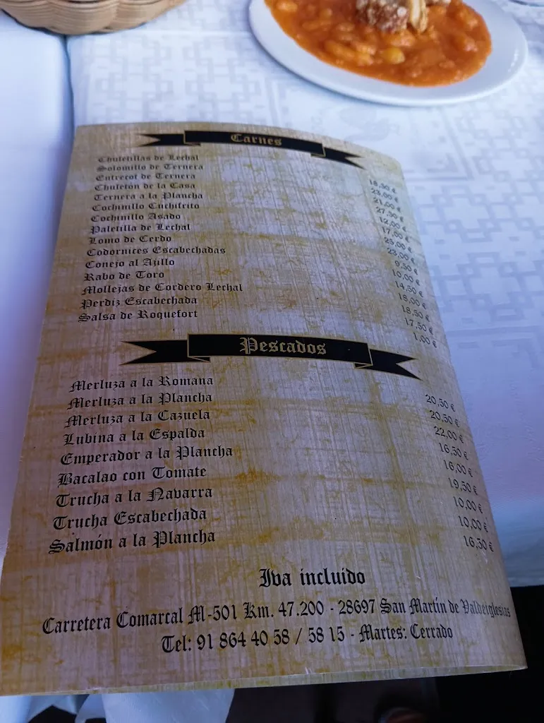 Menu_Mesón Del Puerto_San Martín de Valdeiglesias_image_4