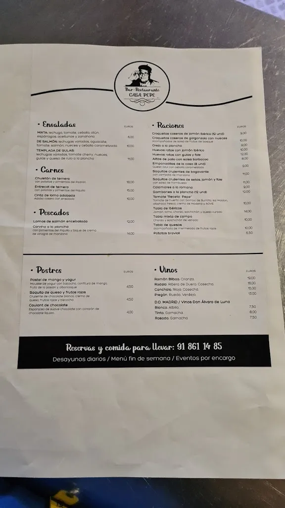 Menu_Bar restaurante Casa Pepe_San Martín de Valdeiglesias_image_1