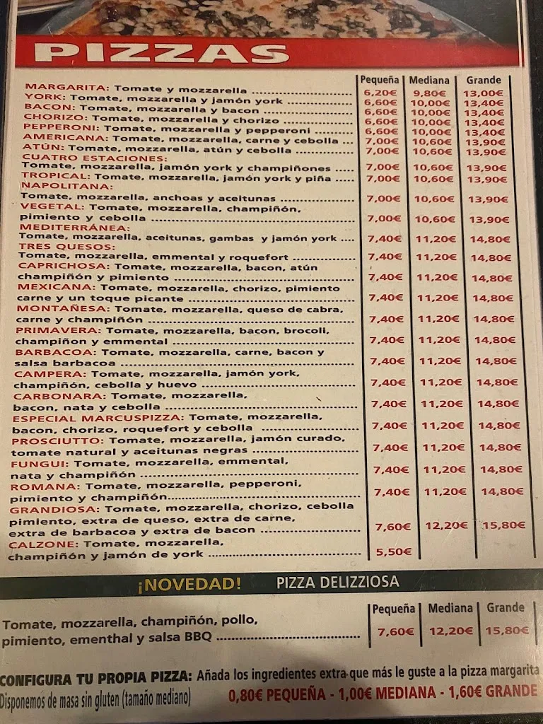 Menu_Marcus Pizza_San Martín de Valdeiglesias_image_3