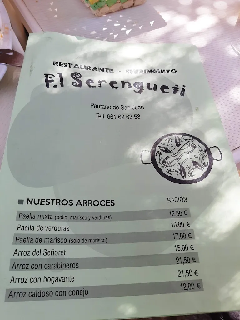 Menu_Chiringuito El Serengueti_San Martín de Valdeiglesias_image_1