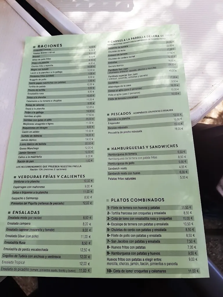 Menu_Chiringuito El Serengueti_San Martín de Valdeiglesias_image_2