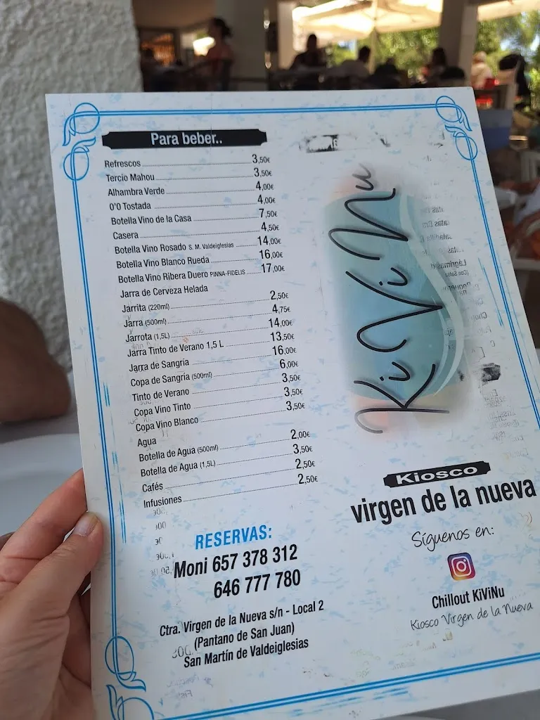 Menu_Kiosco Virgen De La Nueva_San Martín de Valdeiglesias_image_2