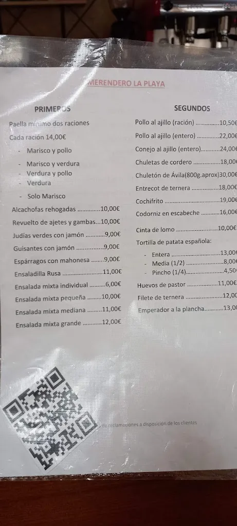Menu_Meson La Playa Pantano San Juan_San Martín de Valdeiglesias_image_3