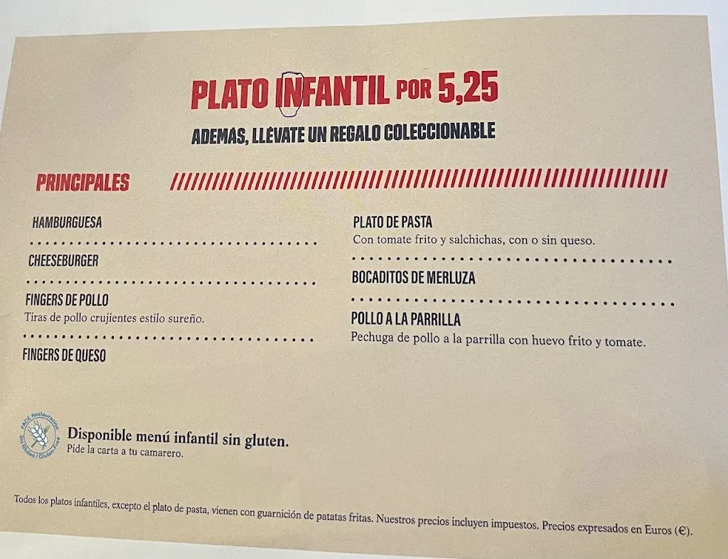 Menu_Foster's Hollywood_Ondara_image_1