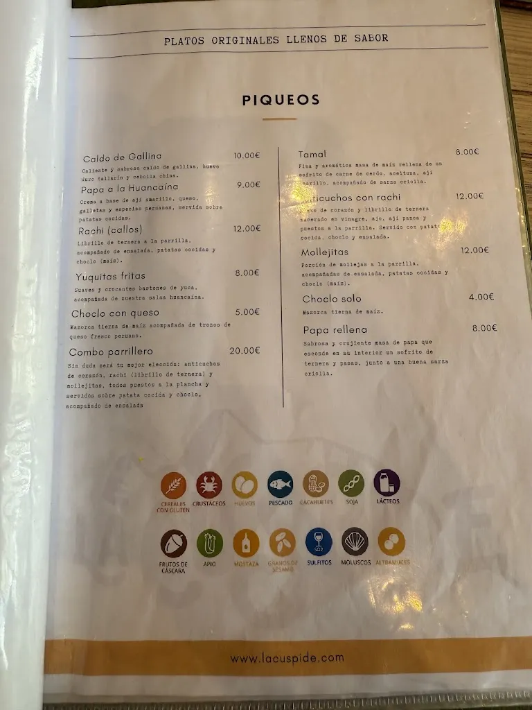 Menu_La Cúspide Pinto - Restaurante Peruano_Pinto_image_2