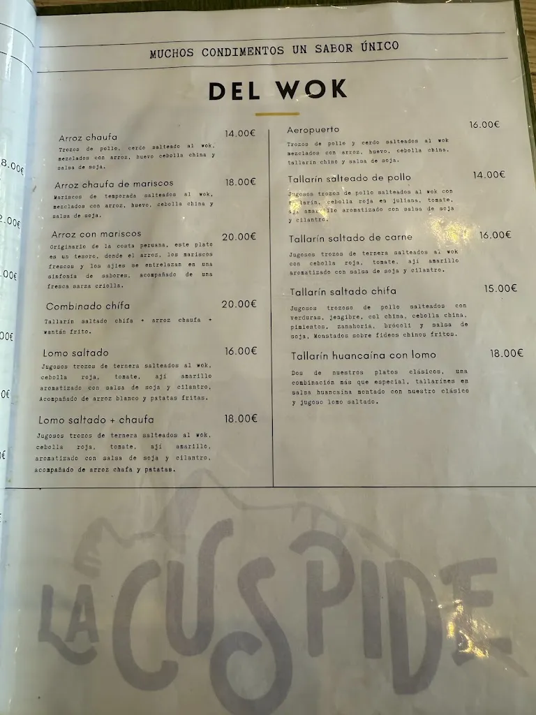 Menu_La Cúspide Pinto - Restaurante Peruano_Pinto_image_3