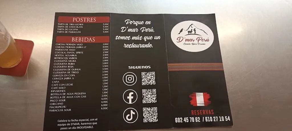Menu_Restaurante D'mar Perú_Pinto_immagine_2