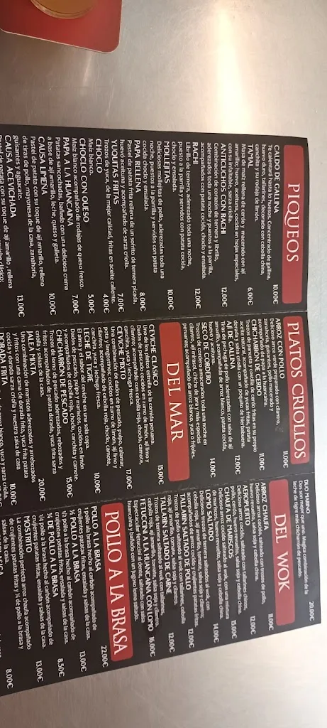 Menu_Restaurante D'mar Perú_Pinto_immagine_4