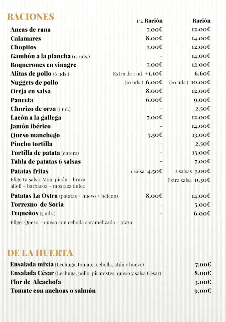 Menu_La Ostra_Pinto_image_1
