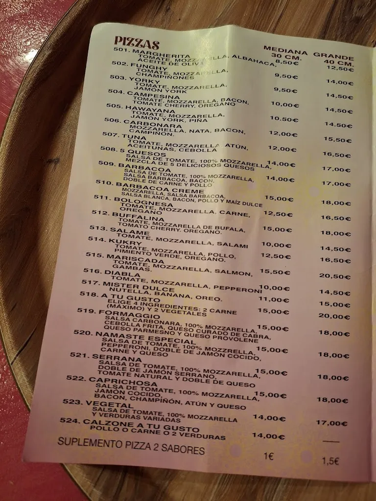 Menu_Namaste Pinto_Pinto_image_1