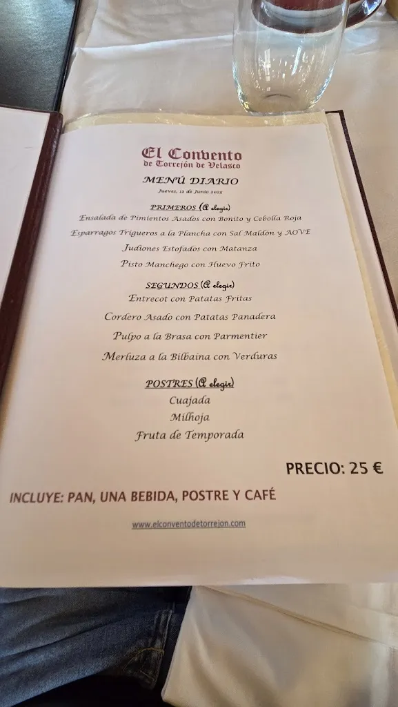 Menu_El Convento de Torrejón de Velasco_Torrejón de Velasco_image_1