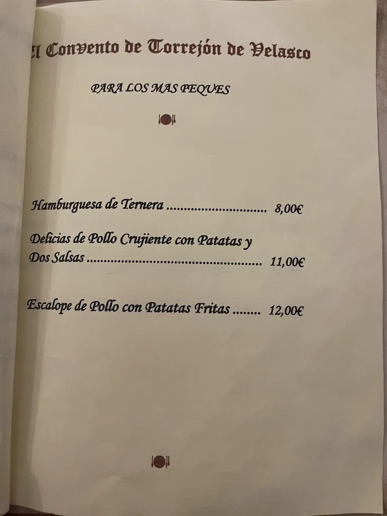 Menu_El Convento de Torrejón de Velasco_Torrejón de Velasco_image_4