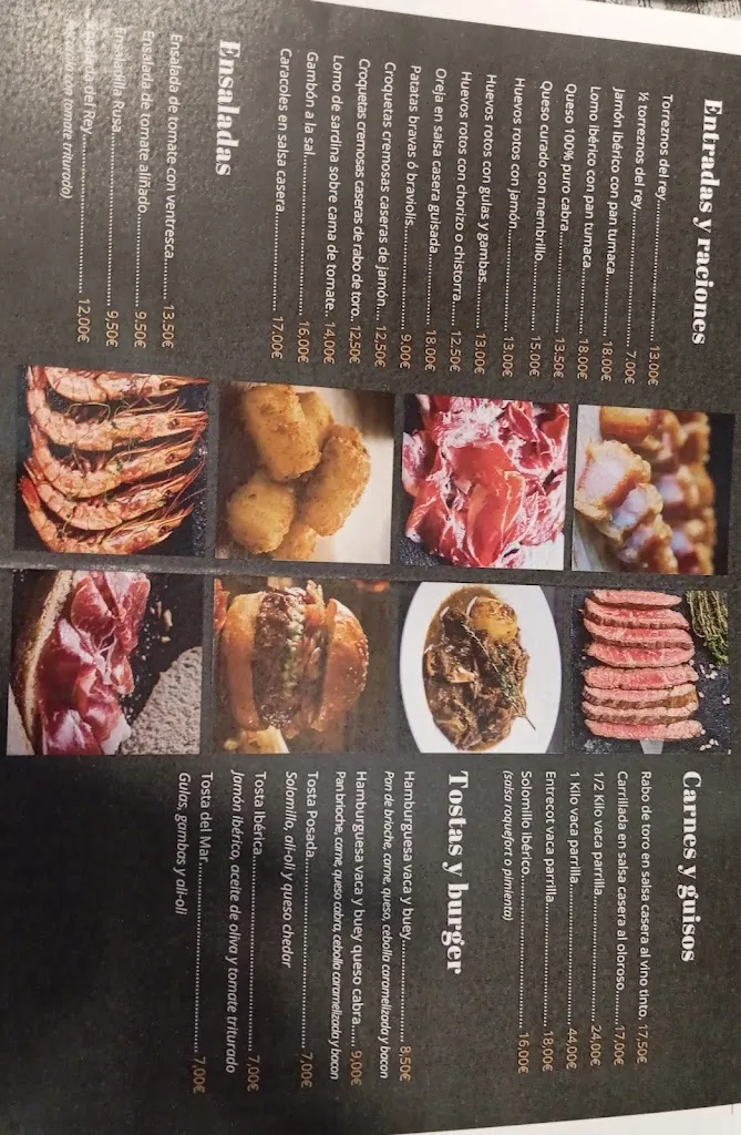 Menu_Restaurante-Taberna La Posada del Rey_Sevilla La Nueva_immagine_1