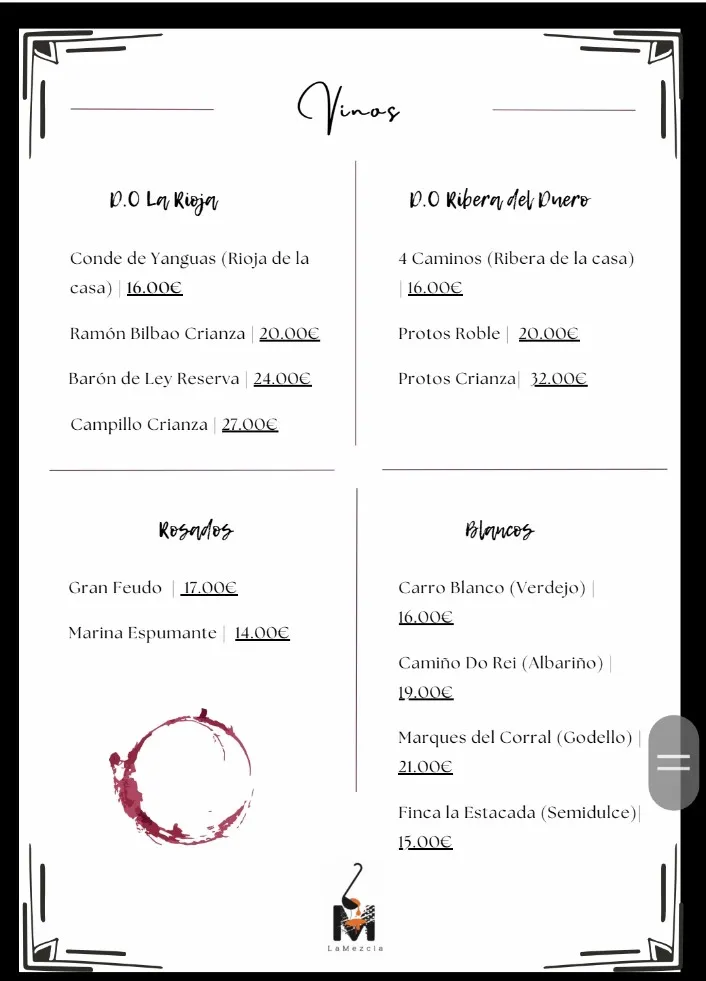 Menu_Restaurante Bar La Mezcla_Sevilla La Nueva_immagine_2