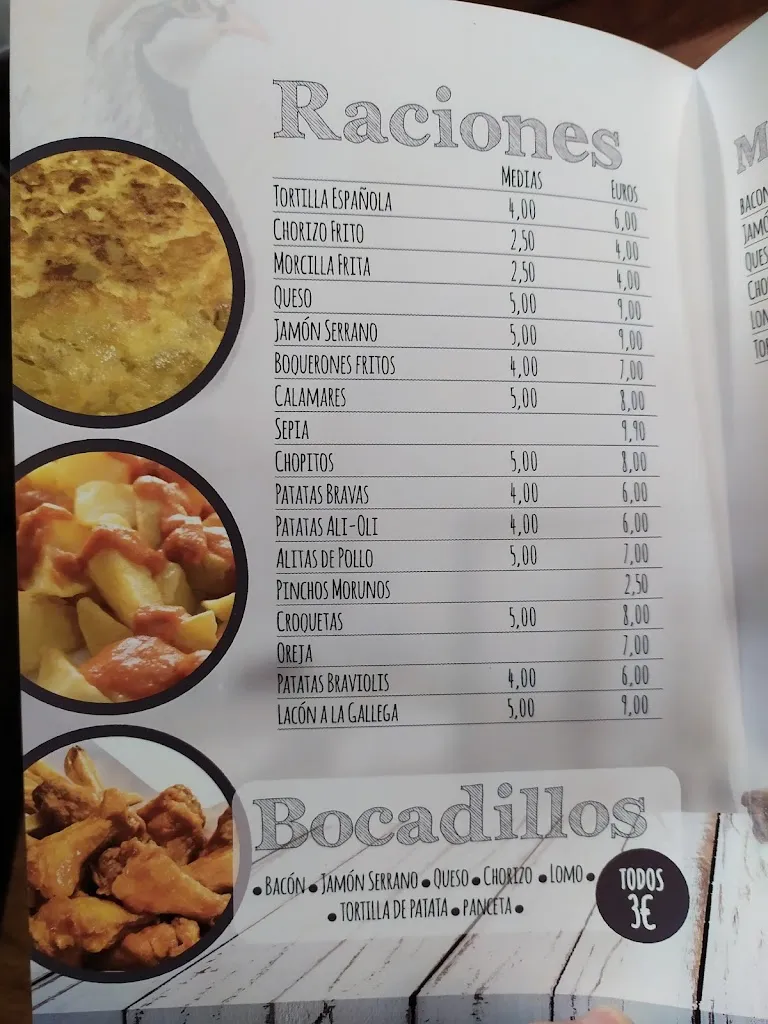 Menu_Bar La Perdiz_Sevilla La Nueva_image_3