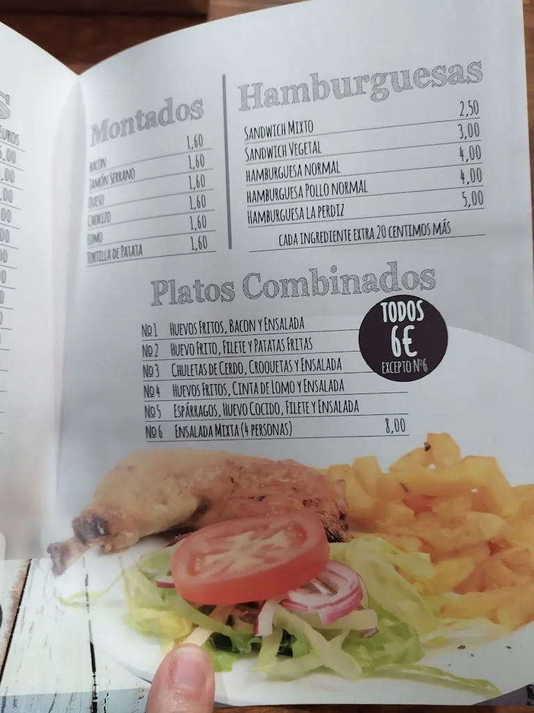 Menu_Bar La Perdiz_Sevilla La Nueva_image_4