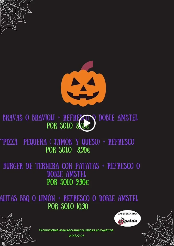 Menu_Cafeteria Roatán_Sevilla La Nueva_image_1