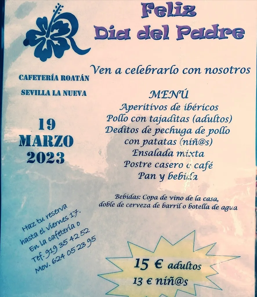 Menu_Cafeteria Roatán_Sevilla La Nueva_image_4