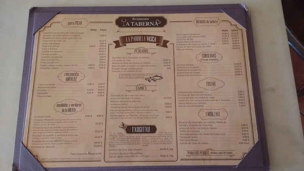 Menu_Restaurante La Taberna_Torres de la Alameda_image_4