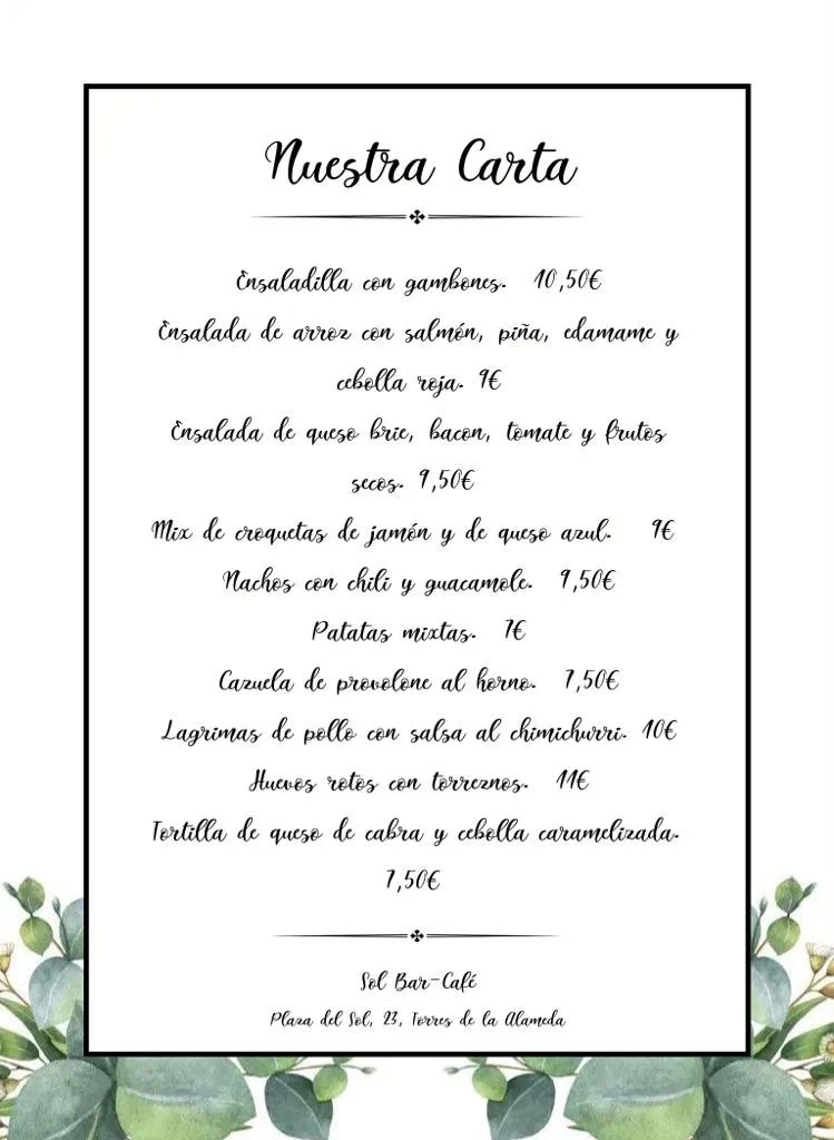Menu_Bar Sol_Torres de la Alameda_image_1
