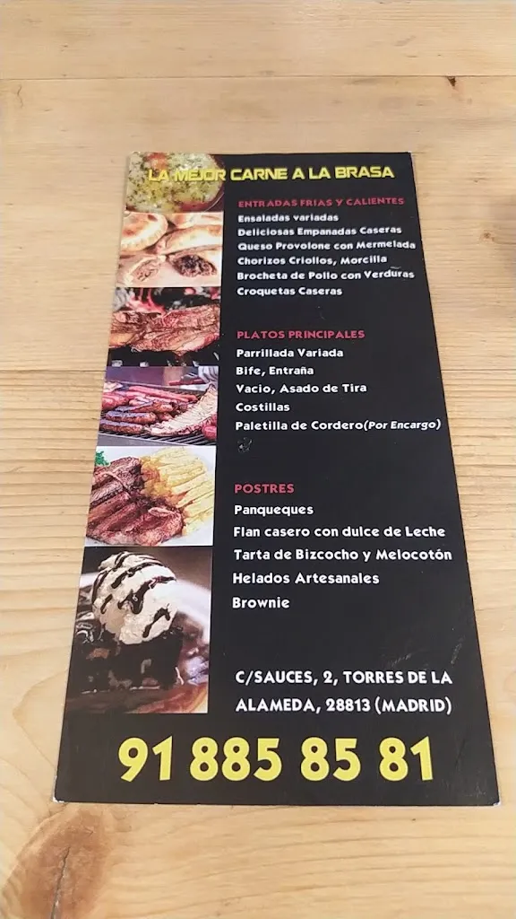 Menu_Bar Restaurante Parrilla Argentina Caminito_Torres de la Alameda_image_1