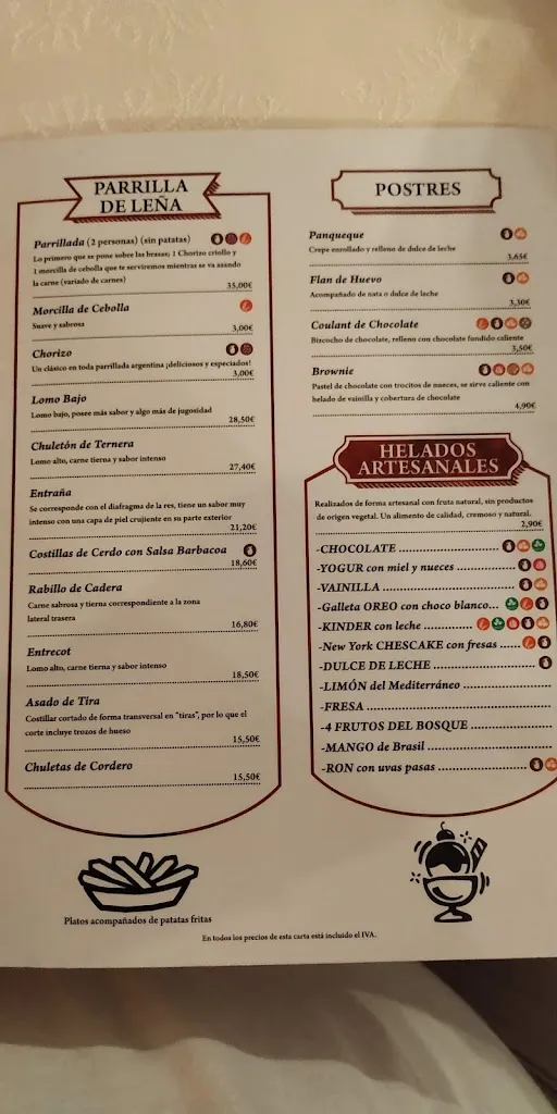 Menu_Bar Restaurante Parrilla Argentina Caminito_Torres de la Alameda_image_2