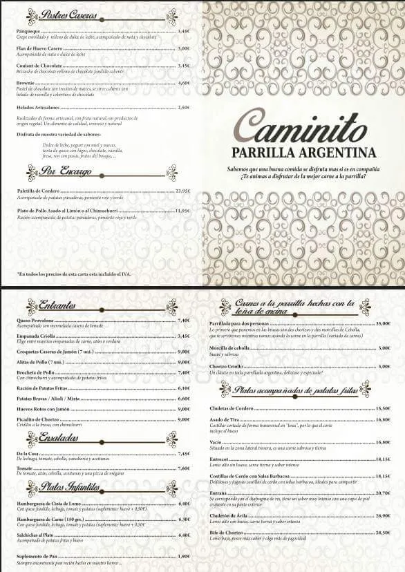 Menu_Bar Restaurante Parrilla Argentina Caminito_Torres de la Alameda_image_3