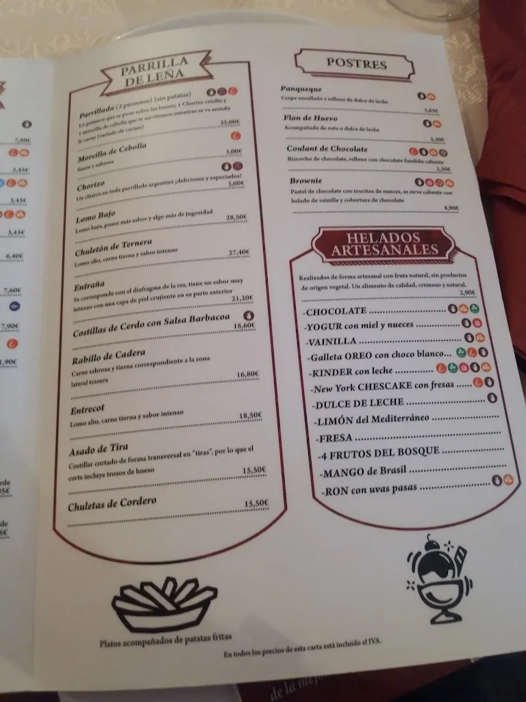 Menu_Bar Restaurante Parrilla Argentina Caminito_Torres de la Alameda_image_4