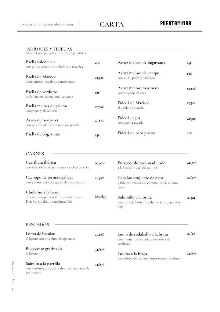 Menu_Puerta del Mar Tres Cantos_Tres Cantos_image_1