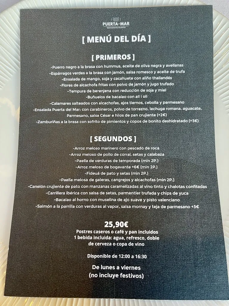 Menu_Puerta del Mar Tres Cantos_Tres Cantos_image_4